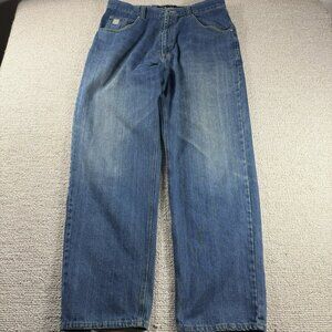Karl Kani Jeans Baggy Wide Leg Hip Hop Y2K 90s Denim Jeans Men’s Size 36 x 34